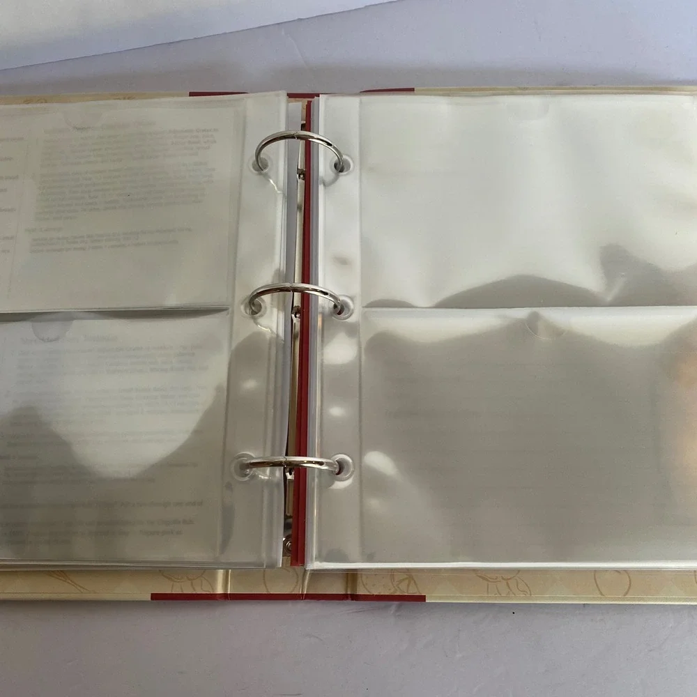 Pampered‎ Chef Recipe Collection Binder 3-Ring Organizer Recipe Cards